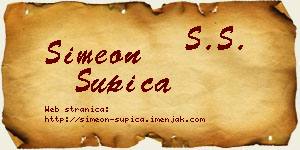 Simeon Šupica vizit kartica